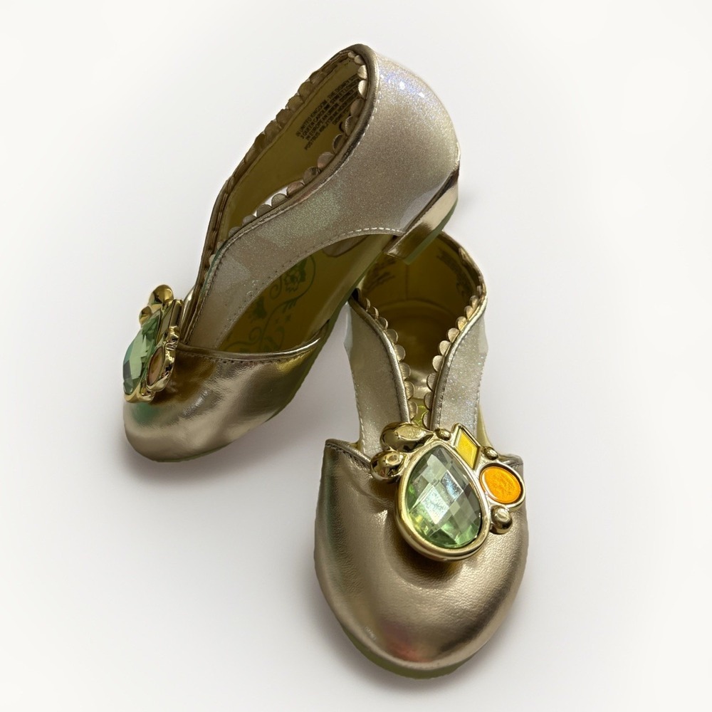 Disney Store Princess Tiana Costume‎ Shoes The Princess and the Frog Toddler 7/8